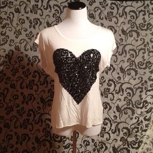Sequins Heart Tee