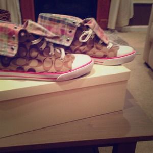 Coach high top shoes Authentic with original box