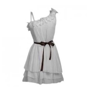 Short one shoulder dress