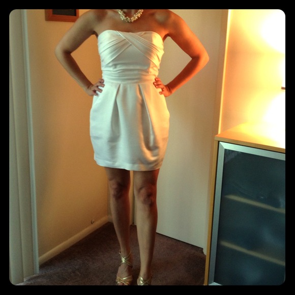 White BCBGeneration dress, size:10