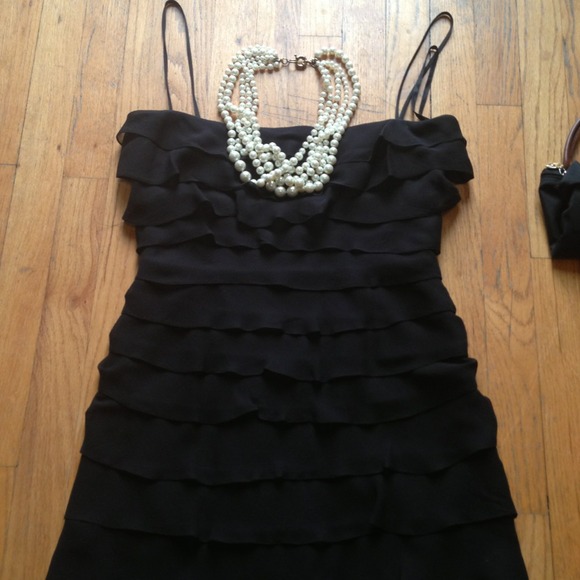 Little Black Ruffle Dress - Picture 2 of 2