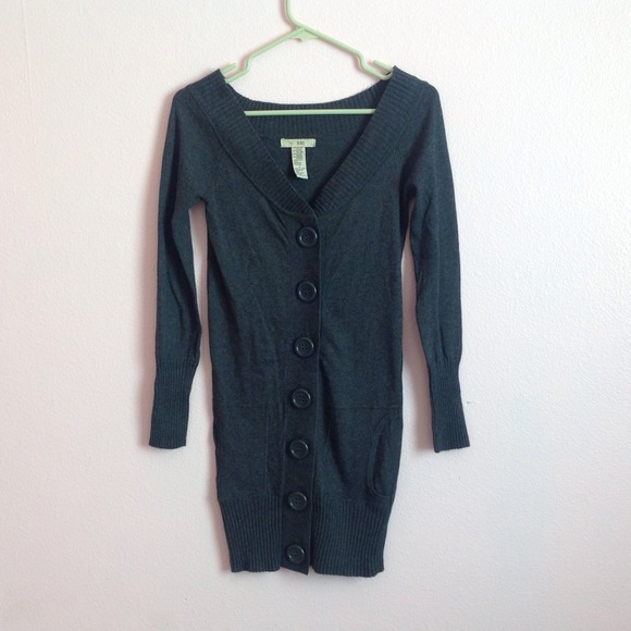 Long dark gray cardigan💕