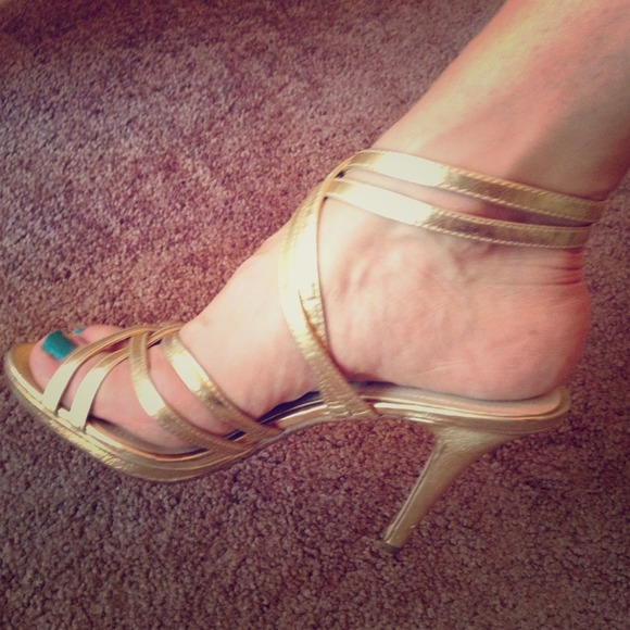 Gold heels