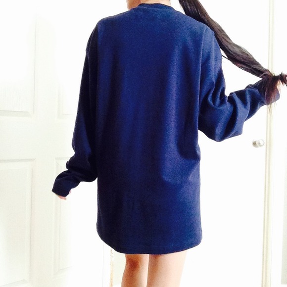 ❌SOLD❌Versace Jeans Couture Navy Sweatshirt - Picture 3 of 3