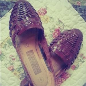 RESERVED Vintage Mexican Leather Sandals