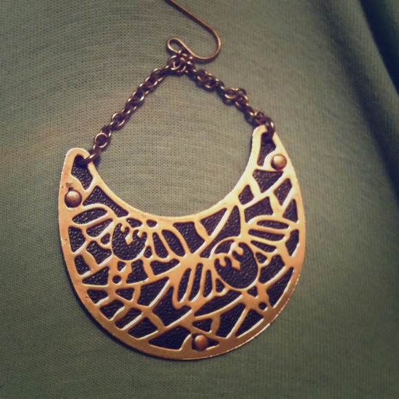 Black and Gold Earrings with Subtle Bird Detail