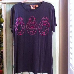 TORY BURCH 'Hear, Speak, & See No Evil' Bamboo Tee