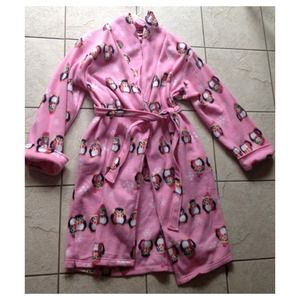 Fleece penguin robe