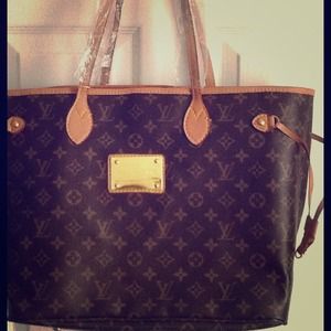 2 bags and wallet ---Brown handbag