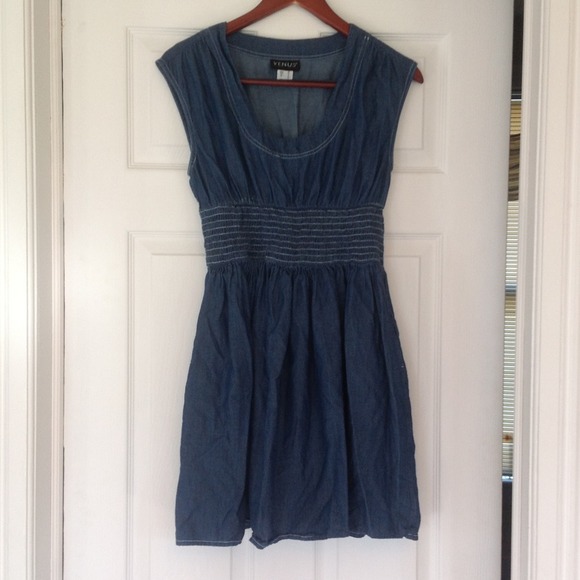 Denim look summer dress