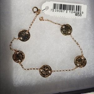 10 KT Coin Bracelet