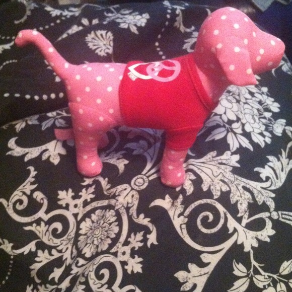 🚫Sold🚫 Victoria Secret PINK dog pink and red