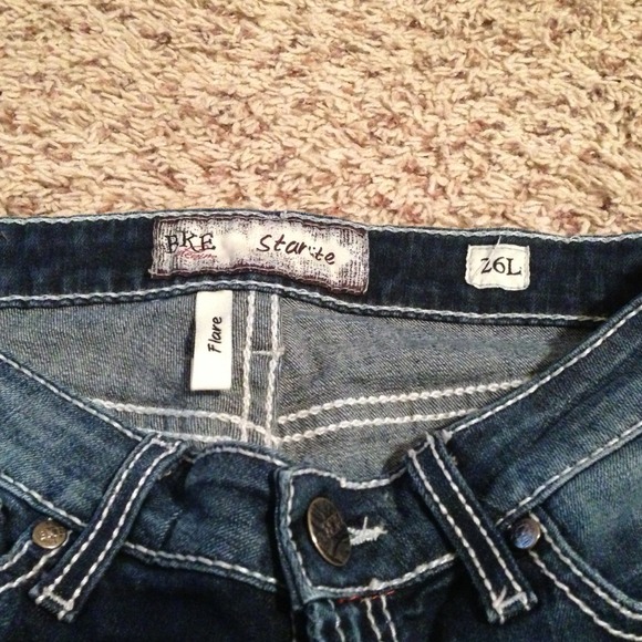 BKE Starlite Jeans. 26 around waist. Long inseam.