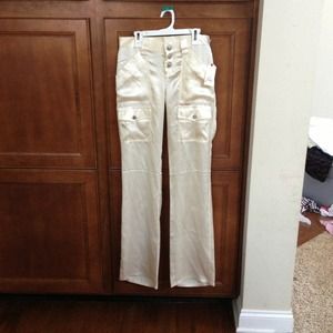 Reduced BRAND NEW "JOIE" antique white silk pants