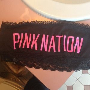 Victorias Secret  pink nation bandeau (M)