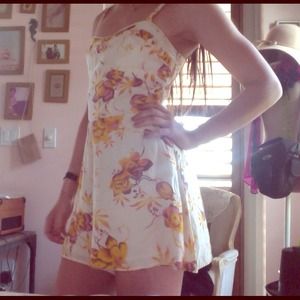 Yellow free people romper 💜PRICE CUT💜