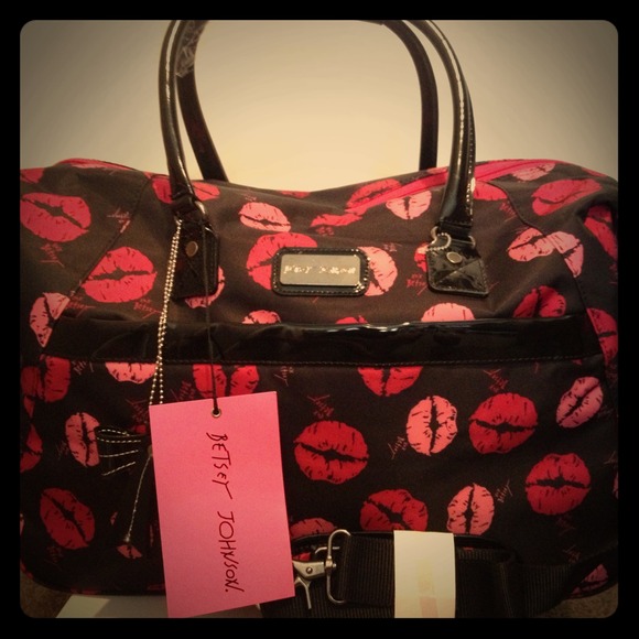 Betsey Johnson Bags Lips Weekender Poshmark