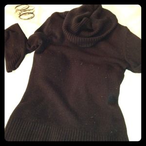 Black turtleneck sweater