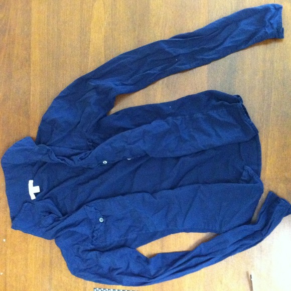 James Perse long sleeve button down 2 pocket shirt