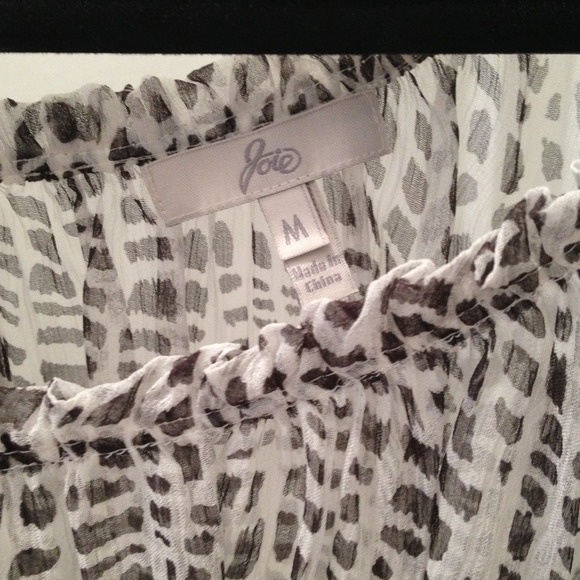 NWOT Joie sheer leopard print dress with belt. - Picture 3 of 4