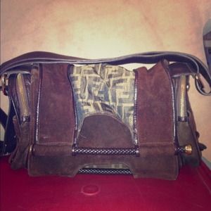 Fendi spy flap satchel