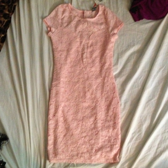 Light pink lace like dress