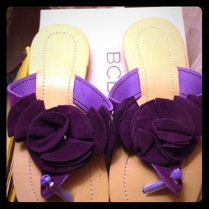 Purple sandals