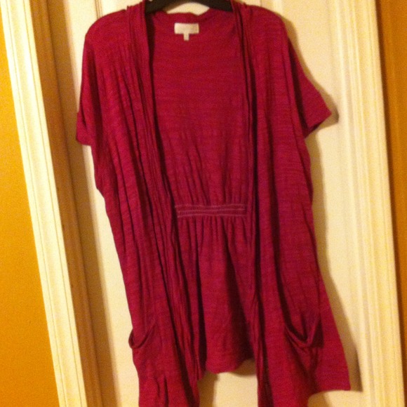 SOLD Plus Size Fuchsia Cardi size 3