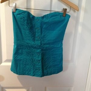 Tube top aqua colored