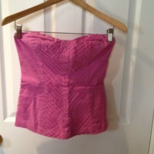 Pink tube top sweat heart shaped