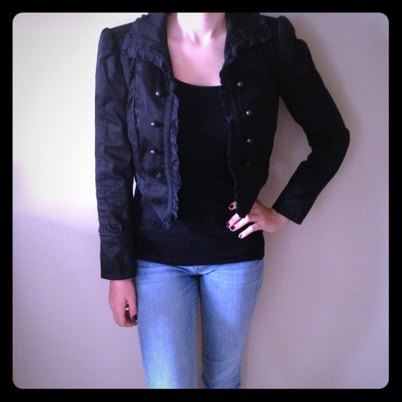 ZARA Short black blazer top & H&M dress bundle