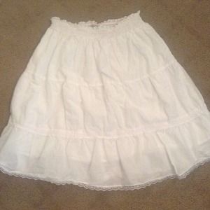 A white skirt!!
