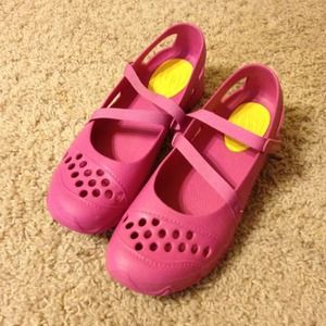 Bright pink Mary Jane Skechers