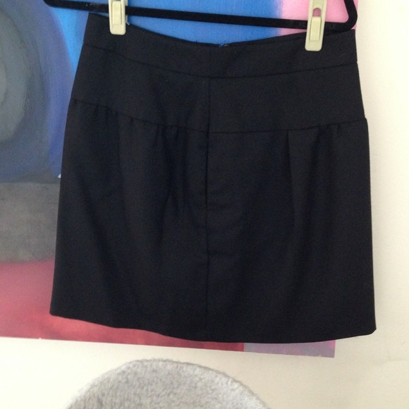 Black knee length skirt