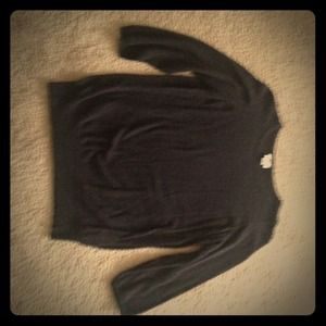 Awesome Black Worthington Light 3/4 sleeve sweater