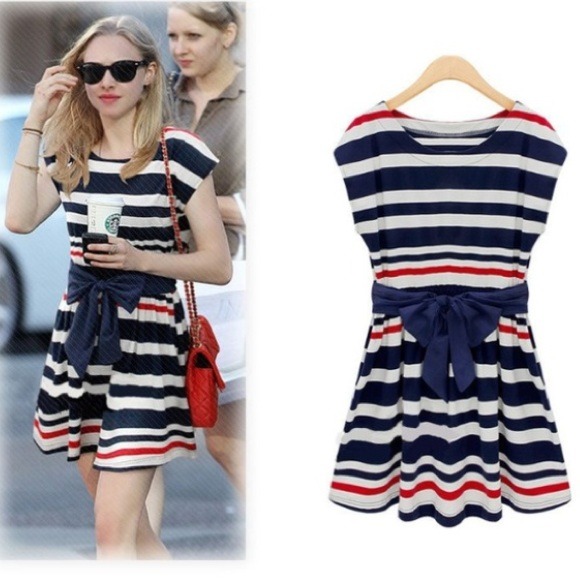 SOLD!!! Nautical Summer Dress