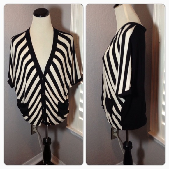 Striped Dolman Cardigan