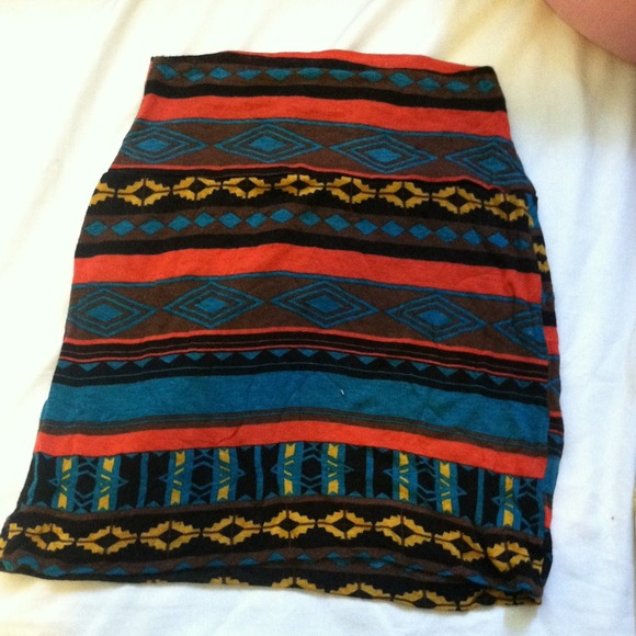 Tribal Print Skirt
