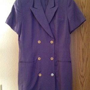 Tailored shirt dress-Mini length-linen/rayon