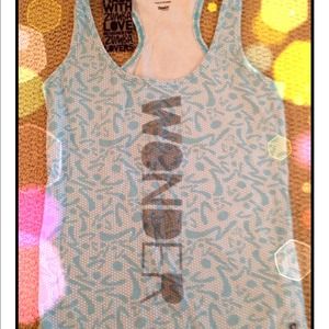 ~SOLD~ in bundle blue and white Zumba racerback