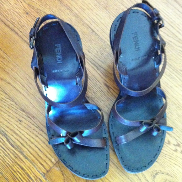 Fendi leather sandals