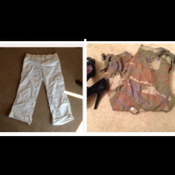 Cargo and white pants bundle!