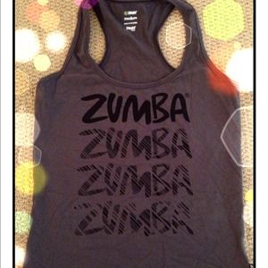 ~SOLD~ in bundle gray and black Zumba racerback
