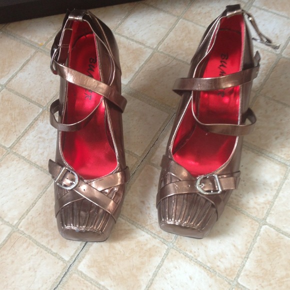 Bronze sexy shoes