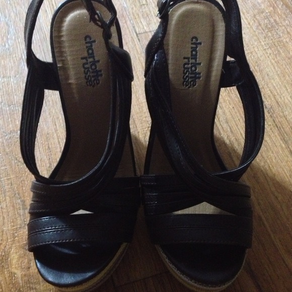 Brown summer wedge