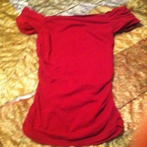 REDUCED!! Maroon off the shoulder top