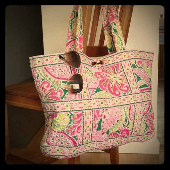 Pink & Green Vera Bradley Tote