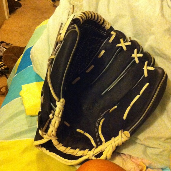Softball glove and shoes!