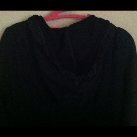 Black Jacket with Ruffle Detail - Picture 4 of 4