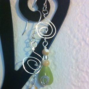 Handmade stirling silver earrings